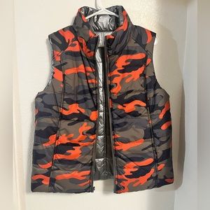Tribal Jeans - Camo/Metalic reversible Vest.